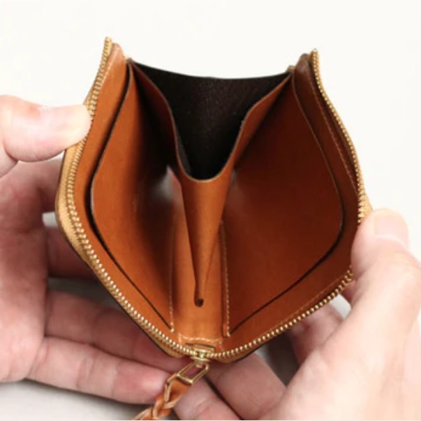 MUNEKAWA_L-Zip wallet “Cram sleeve”(両側スリーブタイプ) L字ファスナー財布1